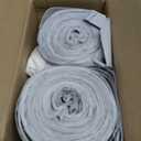 Plasticplace Trash Bags, Compatible with Simple human Code H, 8-9 Gallon Trash Can Liners, White Drawstring Garbage Bags, 100 Count Heavy Duty, 2 Pack