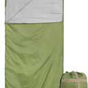 REDCAMP Ultra Lightweight Sleeping Bag for Backpacking, Hiking, Comfort for Adults Warm Weather, with Compression Sack (Envelope,Green)