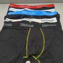 Hanes Men's Boxer Cotton Stretch Moisture-Wicking Multi-pack Underwear Brief, Black - 6 Pack, X-Large