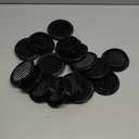 3" Round Plastic Louver Soffit Air Vent Reptile Screen Grille Cover (16, Black)
