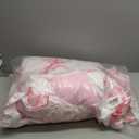 Erosebridal Dreamy Coquette Bow Comforter Set Twin Size,Fantasy Coquette Bowknot Bedding for Kids Girls Teens,Trendy Pink Bow Bed Sets for Preppy Princess Fashion Modern Aesthetic Girly Cute Quilt (Coral Pink White)