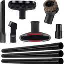 Chamade 9 Pcs Universal Shop Vac Accessories Kit 1 1/4 inch & 1 3/8 inch Shop Vac Attachments with Wet Dry Plastic Vacuum Hose Adapter Extension tube for Vacuum Cleaners Accessories