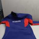 Women's Wetsuit 3mm Full Body Back Zip Neoprene Suit Surfing Diving Suit with Flatlock Stitching Inner Key Pocket for Snorkeling Paddleboarding Swimming (X-Large, Womens 3mm Navy Blue + Red)