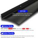 Heavy-Duty Door Rain Drip Guard Overhead 5.12" W 55.1" L Aluminum Drip Edge Drip Cap Guard for Exterior Door & Window,Diverter,Deflector,1pc Black