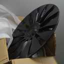 19 Inches Wheel Covers for 2021 2022 2023 2024 Tesla Model Y, Hub Protection Accessory, Replacement for Tesla Model Y 2021-2024 Rim Protector, ABS Hubcaps 4-Piece, Uberturbine Style Black