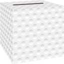 Golf Card Box Sports Party Favors Post Box Cardboard Receiving Money Holder for Golf Theme Wedding Reception, Baby Showers, Anniversary, Birthday Party, Graduation Table Centerpiece Decorations (7.9 x 7.9 x 7.9 Inch)