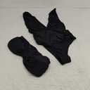 Soly Hux Women's Deep V Cut One Piece Swimwear Solid Black Size L & Soly Hux Two piece Swimwear Size L