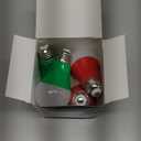 4 Pack LED Red and Green Light Bulbs - 120V E26 Base 9 Watt (60-watt Replacement) - Red and Green Bulbs for Party Decoration, Porch, Home Lighting, Christmas 4 Pack