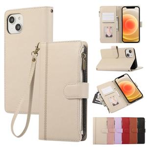 Rosbtib Case for iPhone 11, Wallet with Card Slots for iPhone 11 Case, Fashion PU Leather Magnetic Flip Zipper Style Phone Cover for iPhone 11 - White