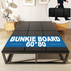Bunkie Board Queen Size,Anti-Sag Mattress Support Board Frame 60''x80''