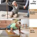 Flexible PVC Carpet Edge Trim Strip, Self Adhesive, Cuttable Carpet & Floor Transition Strip from Carpet to Tile, Waterproof Edging for Rugs & Mats, High Traffic Safety,for Carpet Thickness Within 5mm