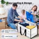 16 Pack Extra Large Heavy Duty Moving Bags, Clear Storage Bins with Lids, Reinforced Handles & Heavy-Duty Zippers Moving Boxes Storage Bags Totes for Clothes Packing, Dorms, College Supplies, Clear