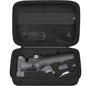 Comecase Osmo Mobile 8/ 7P Case Compatible with DJI OM 8/ OM 7 Pro/7 Gimbal Stabilizer, Travel Bag with Mesh Pocket & Sponge Padding for Smartphone Gimbal Stabilizer Accessories -Black