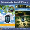 Halloween Decorations Ghost Solar Lanterns - 7.8" x 4.7" Solar Light Outdoor with Handle, Outside Hanging Halloween Lanterns for Garden, Cool Gifts for Women, Friends and Sister