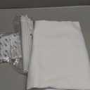 NICETOWN Magnetic Door Curtains for Window, Thermal Insulated Curtains, French Front Door Window Covering, Roman Roll Up Shade for Patio Glass, 27 x 72 inch Long, 1 Panel, Pure White