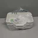 LUXEAR Shower Caddy Suction Cup Shower Basket 2 Pack, NODrilling Removable Plastic Shower Shelf Organizer for Bathroom Storage & Kitchen Max Hold 22lbs,Waterproof,One Second Installation Shower Rack