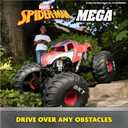 Monster Jam Marvel Mega Spider-Man RC Monster Truck, All-Terrain, Over 2 Feet Long, 1:6 Scale, Super Hero Kids Toys for Boys and Girls Ages 4 and Up, Blue