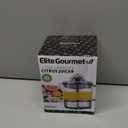 Elite Gourmet ETS623 BPA-Free Electric Citrus Juicer, Compact, Large Volume, Pulp Control, Oranges, Lemons, Limes, Grapefruits with Easy Pour Spout, 24oz, Black/Stainless Steel