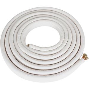 25FT Air Conditioning Tubing Hose Extension 1/4 and 1/2 Inch Insulated Copper Hoses Fit for Mini Split Air Conditioner
