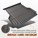 TripleAliners Truck Bed Mat Compatible with 2024 2025 Ford Ranger Accessories 5FT Vehicle Perfectly Flush All Weather Protection TPE Heavy Duty Pickup Car Bed Cargo Mat Bed Liner