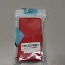 for iPhone 5C Phone case, with 3 Credit Card Slot Wallet Leather Flip Folio Book Shockproof Protector Cover, Holder Stand Cases for Women Men Red