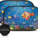 Car Window Shade for Baby with Certified UV-Protection 2 Pack - 20"x12" (Neo)