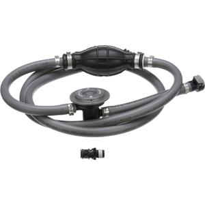Attwood Mercury Marine Fuel Line Kit, EPA Compliant, 6 Ft, 3/8-In Dia. Hose with Tank & Engine Fittings, includes Sprayless Connector (Tank-side Fitting), Primer Bulb, Fuel Demand Valve, 93806MUSD7