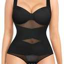 REYEOGO Shapewear Bodysuit for Women Tummy Control Butt Lifter Panty Hi-Waist Trainer Stomach Body Shaper Slimming Girdles Size Medium