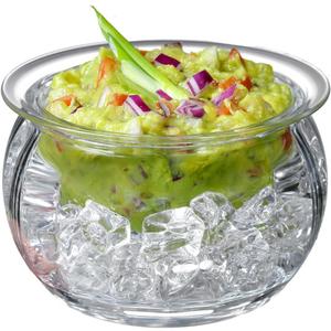 Prodyne Dips on Ice Acrylic Dip Bowl, 16 oz., clear