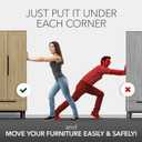 Felt Furniture Sliders for Hardwood Floors X-PROTECTOR 16 PCS 3 - Furniture Slider with Unique Design - Heavy-Duty Furniture Movers for Hard Surfaces - Felt Sliders - Move Your Furniture Easily