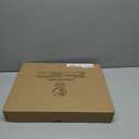 12"x16" Clear Acrylic Serving Tray with Golden Handles, Sturdy Huge Capacity Acrylic Tray for Coffee, Juice, Kitchen and Desk Organizer, Storage Tray