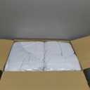 HolidayIdeas 6 Pack Spandex Table Skirt for 60 Inch Round Tables, White Fitted Stretch Tablecloth for 5 Ft Wedding Tables, Wrinkle Resistant Ruffle Design for Banquets, Baby Showers, Parties