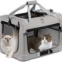 PEGIC Extra Large Cat Carrier for 2 Cats, Portable Soft Sided Large Pet Carrier for Traveling, Indoor and Outdoor Uses, 24"×16"×16"