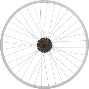 Hiland 26" 27.5" 28" x1.75" Alloy Bike Rim for 1.75 to 2.215 Inch Wide Tire, Front & Back MTB Wheelset with 7 Speed Freewheel, Bolt On Axle, Bicycle Accessories for Adult Bikes