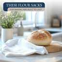 LANE LINEN Flour Sack Dish Towels Set - 20 Pc Kitchen Towel Set with Pot Holders and Oven Mitts,100% Cotton Kitchen Towels, Absorbent Dish Towels: Indigo