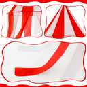 Carnival Circus Theme Party Decorations, Carnival Circus Tent, Red and White Indoor Reading Nook Hanging Home Decoration Canopy for Birthday Party Graduation Game Supplies, 7 x 6 ft
