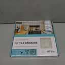 5-Sheet 3D Genuine Marble Mosaic Wall Tiles, Herringbone Peel and Stick - Self Adhesive Backsplash for Kitchen, Bathroom