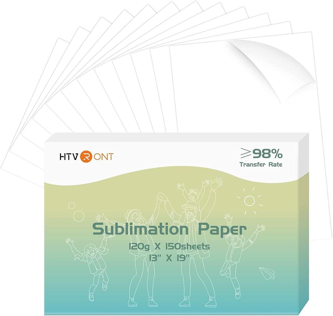 HTVRONT Sublimation Paper 13x19 inches - 150 Sheets Sublimation Paper Compatible with Inkjet Printer 120g