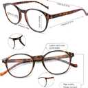 SIGVAN 3 Pack Reading Glasses Spring Hinge Stylish Readers Black/Tortoise for Men and Women
