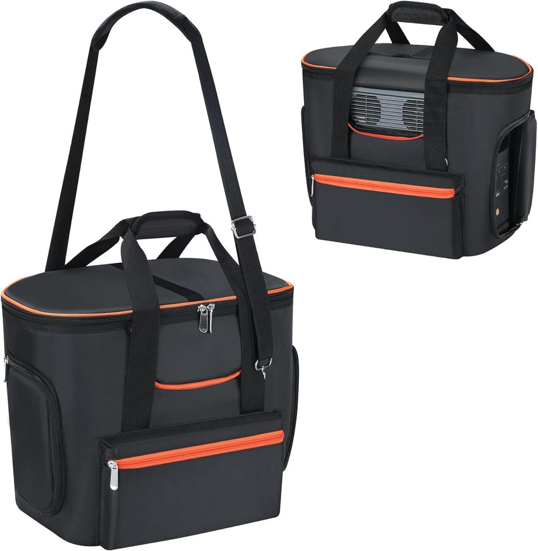 Carrying Bag Compatible with ECOFLOW DELTA 2, Power Station Carrying Bag Soft Padded with Shoulder Strap & Handle, Portable Generator Cover Compatible with Ecoflow Delta 2 for Outside