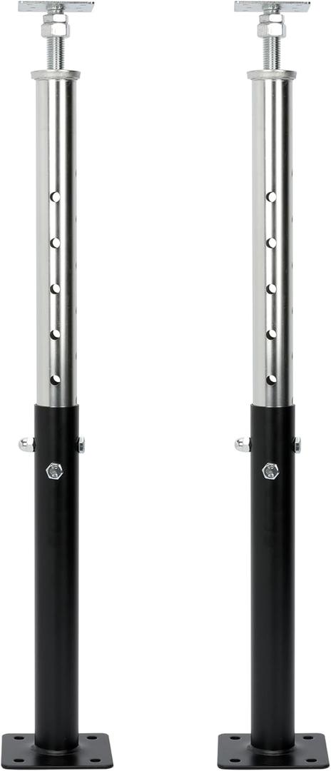 2 PCS Basement Floor Jack Post, Support Beam House Jack Post for Cellar Ceiling&Basement, 20" to 33" Height Range, 5500 lbs Min and Max Height Capacity, Adjustable House Jacks for Leveling