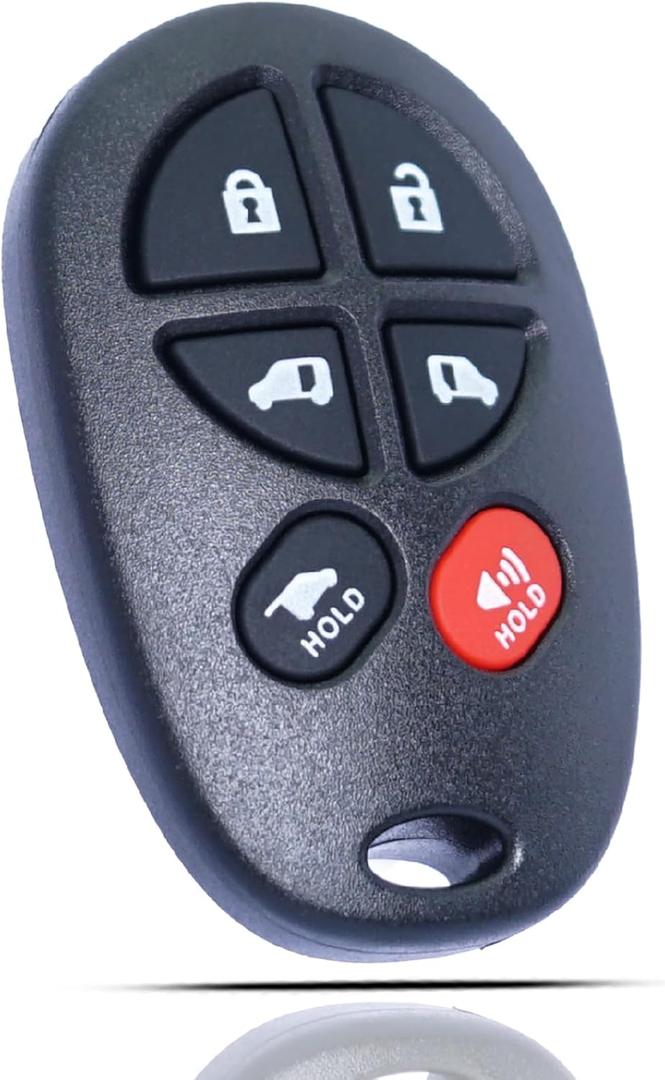 MechanMagic Key Fob Remote Replacement Fits for Toyota Sienna 2004 2005 2006 2007 2008 2009 2010 2011 2012 2013 2014 2015 2016 2017 GQ43VT20T Keyless Entry Remote Control 89742-AE050 (Pack of 1)