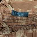 ZESICA Women's 2026 Spring Floral Midi Dress Long Sleeve Smocked Flowy Long Wedding Guest Vacation Dresses (Medium, Brown)