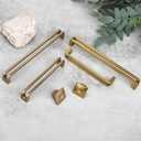 5 Inch(128mm) Hole Center Champagne Bronze Zinc Alloy Solid Cabinet Pulls,Dresser Cabinet Handles Luxury Cabinet Pull Hardware for Bedroom, Kitchen 6 Pack 7600