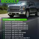 Power Window Switch Fit for Chevy Silverado 1500 (2014-2019), Chevrolet Silverado (2015-2019) & GMC Sierra 2500 HD 3500 HD Front Driver Side, Replaces 23427098 DWS1778