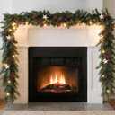 Bluesea 9FT Artificial Norfolk Pine Garland - Faux Christmas Garland, Fake Greenery Garland for Table, Mantle, Wall, Indoor, Outdoor Christmas Decorations (1 Pcs)