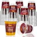 Class of 2026 Decorations- 72 Pcs 14oz Maroon Graduation Plastic Cups for Party Graduation Cups Disposable Essential Grad Party Supplies Decorations