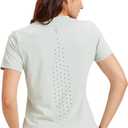 Yoga Women Short Sleeve T-Shirts UPF 30+ Sun Protection Quick Dry Athletic Running Workout Tops Ultra-Soft (XXL)