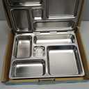 PlanetBox Rover Stainless Steel Bento Box Style Lunch Box for Kids with 5 Compartments – Durable, Dishwasher Safe and BPA-Free Food Container