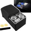 Center Console Organizer with Wireless Charger & LED Light